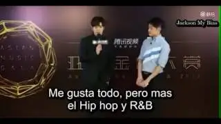 [SUB ESPAÑOL][19/07/18] Entrevista a Jackson Wang en los Asian Music Gala 2017