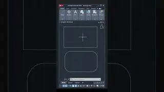 Rectangle (Fillet) - AutoCAD Tutorial 