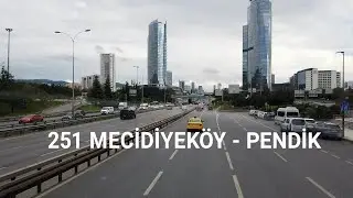 İstanbul (251 Mecidiyeköy - Pendik) Otobüs Yolculuğu