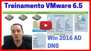 VMware vsphere 6.5 - Instalação  configuração do Home LAB VMware (ESXi & vCSA) TAREFA4 - AD DNS 2016