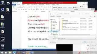 Record my Desktop screen using Vlc