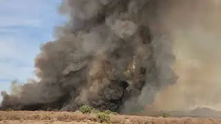 Buckeye Arizona Gila River area on fire