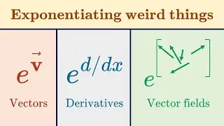 Can we exponentiate d/dx? Vector (fields)? What is exp? | Lie groups, algebras, brackets #4