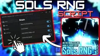 *NEW* Sol's RNG Script (PASTEBIN 2025) (AUTOFARM, AUTO CRAFT, COLLECT POTIONS, AUTO ROLL )