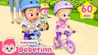 Kiri-kanan! Ayo Naik Sepeda! | Kumpulan Lagu Anak | Bebefinn Bahasa Indonesia