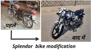 Splendor bike modification || special military addition ||