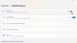 How to turn off the system, app & website notifications on Windows 11