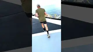 Marathon on a 0.08 mile helipad loop?