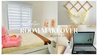 SMALL BEDROOM MAKEOVER Philippines🍀simple & minimalist + shopee links