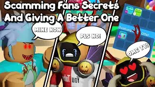 roblox Bgs scamming youtubers and fans pets😱 and then giving them secret pets🎉(social experiment)
