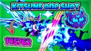 Kitsune ONE SHOT Combos Are INSANE! - Blox Fruits Update 21 | Easy One Shot Combos