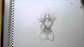 fierce deity link (pencil drawing)