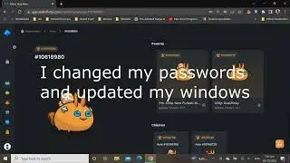 MY AXIE GOT HACKED | Axie origin hack