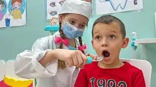 Funny adventures as a kind dentist treating teeth.