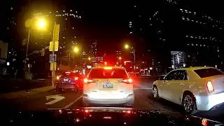 Driving along Yonge Street at night (2017-09-08)