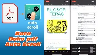 Cara mudah Baca Buku Pdf AutoScroll di Iphone & Android