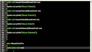 MouseListener Interface || Event Listener || Java Swing Interface