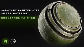 How to make a Scratchy Painted Steel material in substance 3d painter