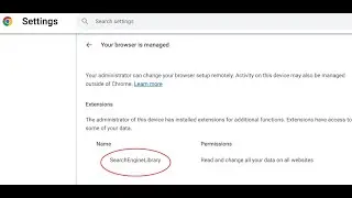 SearchEngineLibrary Chrome Extension Removal (Mac OS)