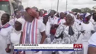 NPP Primaries: Supporters pick nomination forms for Manaf Ibrahim in Asawase Constituency