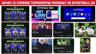 What Is Coming On Tomorrow Monday In eFootball 2024 || New Epic Packs & Free Coins