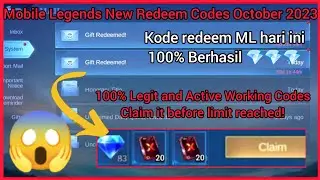 Hurry up! x3 ML Redeem Codes October 12, 2023 - Get this rare MLBB redemption code Now!