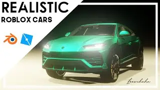 Tutorial - How to make REALISTIC ROBLOX CARS in Blender and Roblox Studio!!!