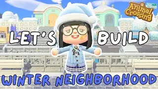 Winter Villager Neighborhood + Museum Speed Build | Animal Crossing New Horizons