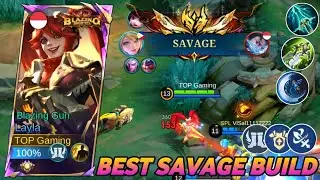 100% SAVAGE!! LAYLA BEST DAMAGE BUILD AND EMBLEM 2025 (auto winstreak must try) - MLBB