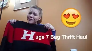 7 Bag Thrift Haul to Sell on Poshmark Vlog