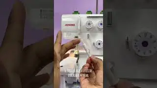 ¡Tip para cambiar el hilo en tu overlock! #janome #janomechile #tip #costura #overlockmachine
