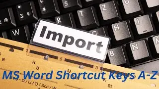 A TO Z SHORTCUT KEY IN MS WORD | ALL SHORTCUT KEY IN MS WORD | MS WORD ALL SHORT CUT KEYS ||