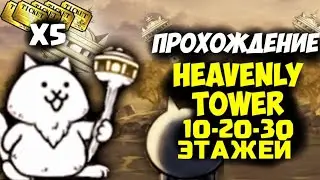 Уничтожил 10,20,30 этаж Heavenly Tower.The Battle Cats