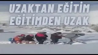 Kar üstünde eğitim yolculuğu...