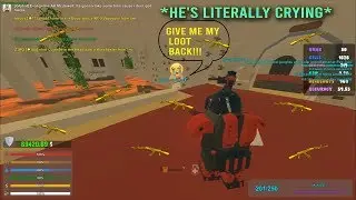 KID RAGES AND CRIES OVER HIS LOOT GETTING TAKEN [Unturned]