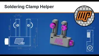 3D printed - Soldering Clamp Helper