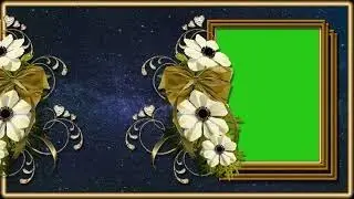 Top Class Animated Frame With Flowers Green Screen HD Video Background 2022 For Video Editing 782