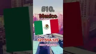 The Top 10 Most Populated Countries In The World 🌎 #shorts