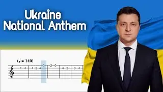 Ukraine National Anthem || Easy Guitar Tabs Tutorial