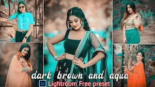 Dark Brown And Aqua Lightroom Presets | Lightroom Mobile Presets Free DNG & XMP | Lightroom Presets