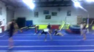 Gainer, backhandspring, back