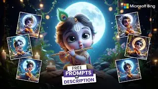 New trending Cute Little Krishna ai photo editing | Microsoft Bing ai photo editing