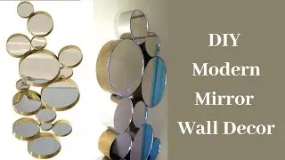DIY Modern Mirror Wall Decor// Decorative Mirror