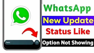 WhatsApp Status Like Option New Update | How to Fix WhatsApp Status Like Button Option Not Showing