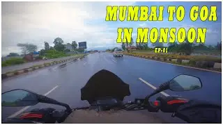 MUMBAI TO GOA IN MONSOON | DAY-1 | BAJAJ DOMINAR