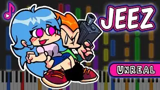 FNF: Jeez | Friday Night Funkin' Unreal Piano (Impossible Cover)