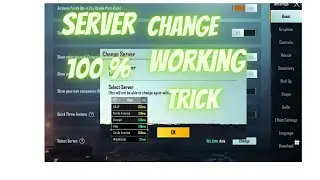 HOW TO CHANGE SERVER IN PUBG MOBILE [NEW TRICK] 100 % WORKING