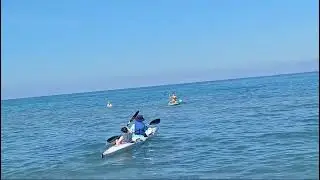 Nicky kayaking