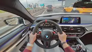 BMW M5 F90 от ПЕРВОГО ЛИЦА | По Москве с выхлопом Remus и любимыми ремиксами