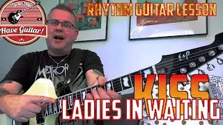 Ladies In Waiting by KISS|Rhythm Guitar lesson with Tabs